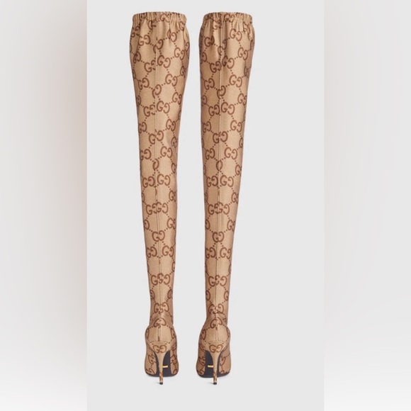 Gucci x Balenciaga The Hacker Thigh High Boots - Picture 3 of 11